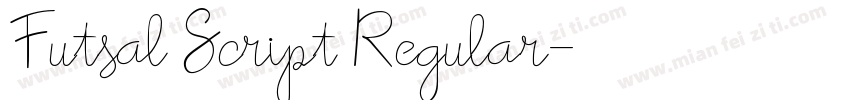 Futsal Script Regular字体转换